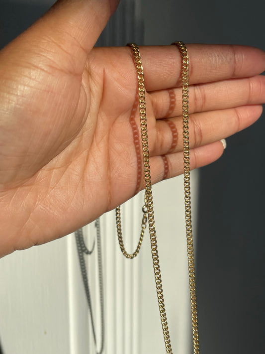 14k 24" Italian Gold Curb Chain