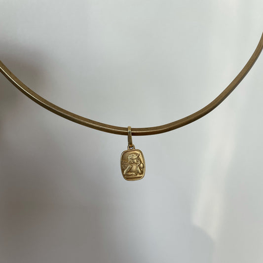 10K Italian Gold Cherub Charm