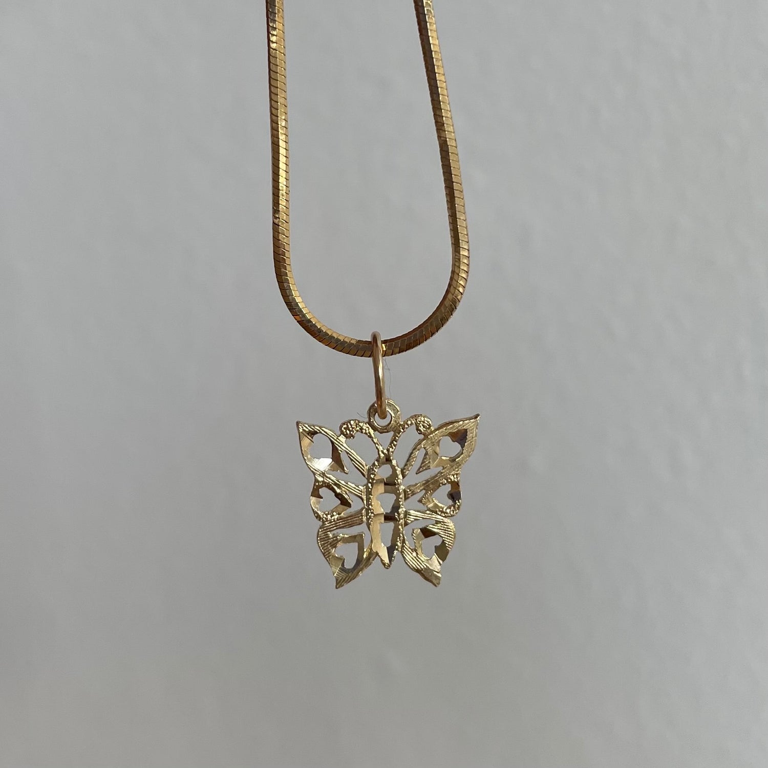 14k Butterfly Charm