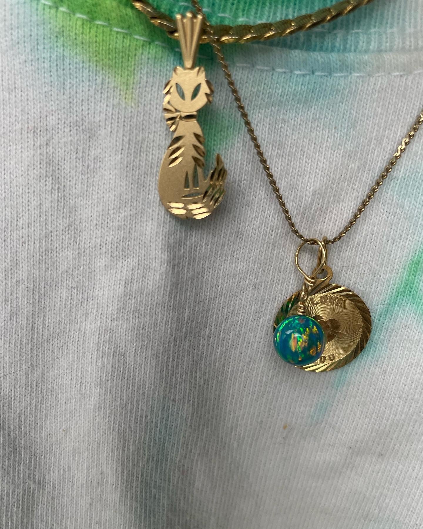 10K Gold “I Love You” Pendant”