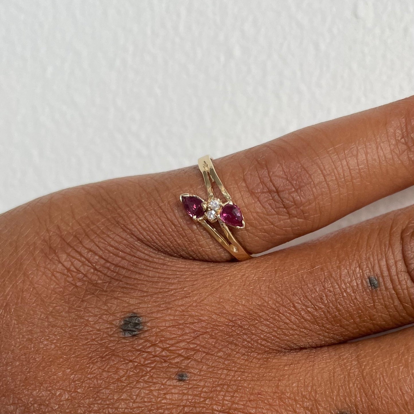 14K Ruby & Diamond Ring