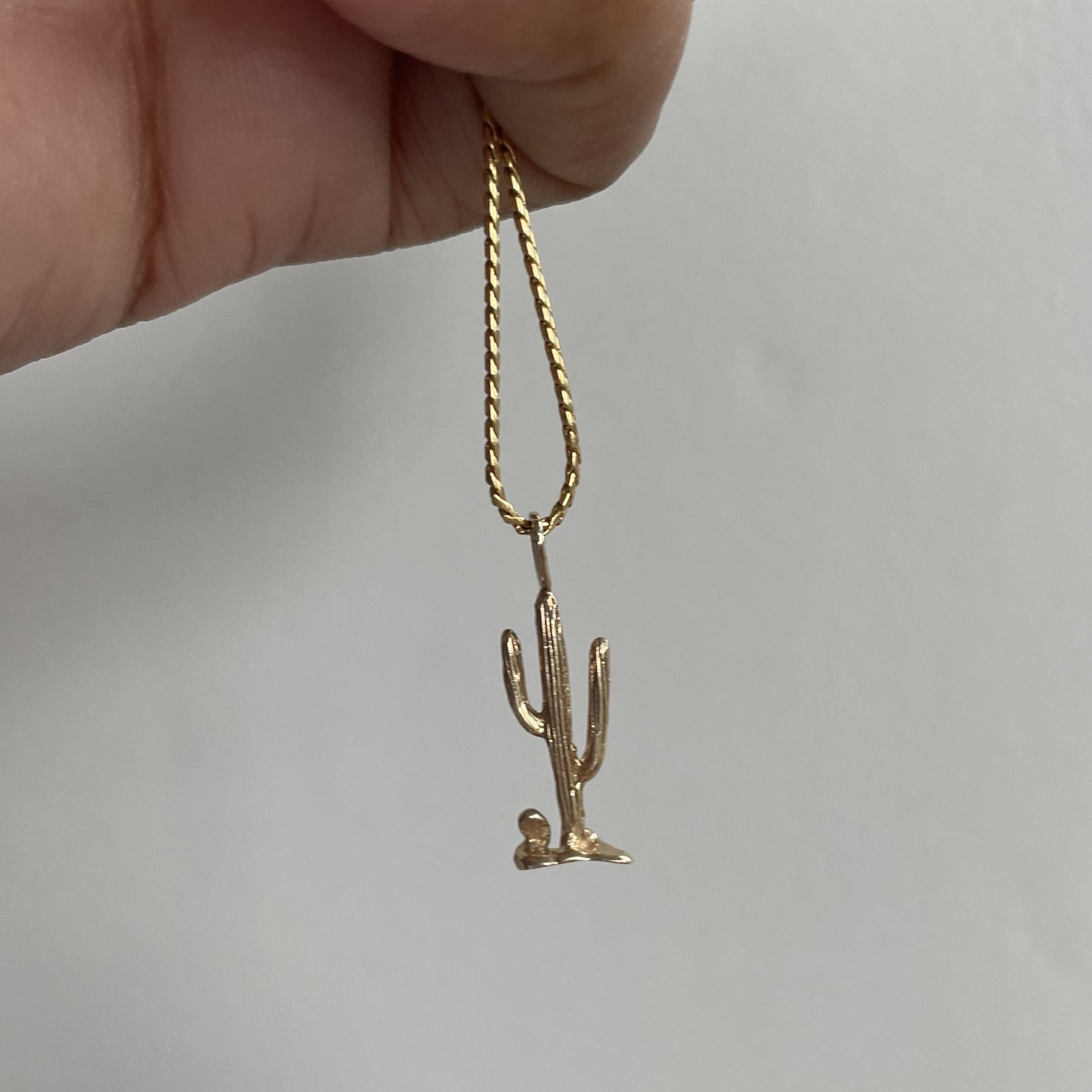 14K Cactus Charm