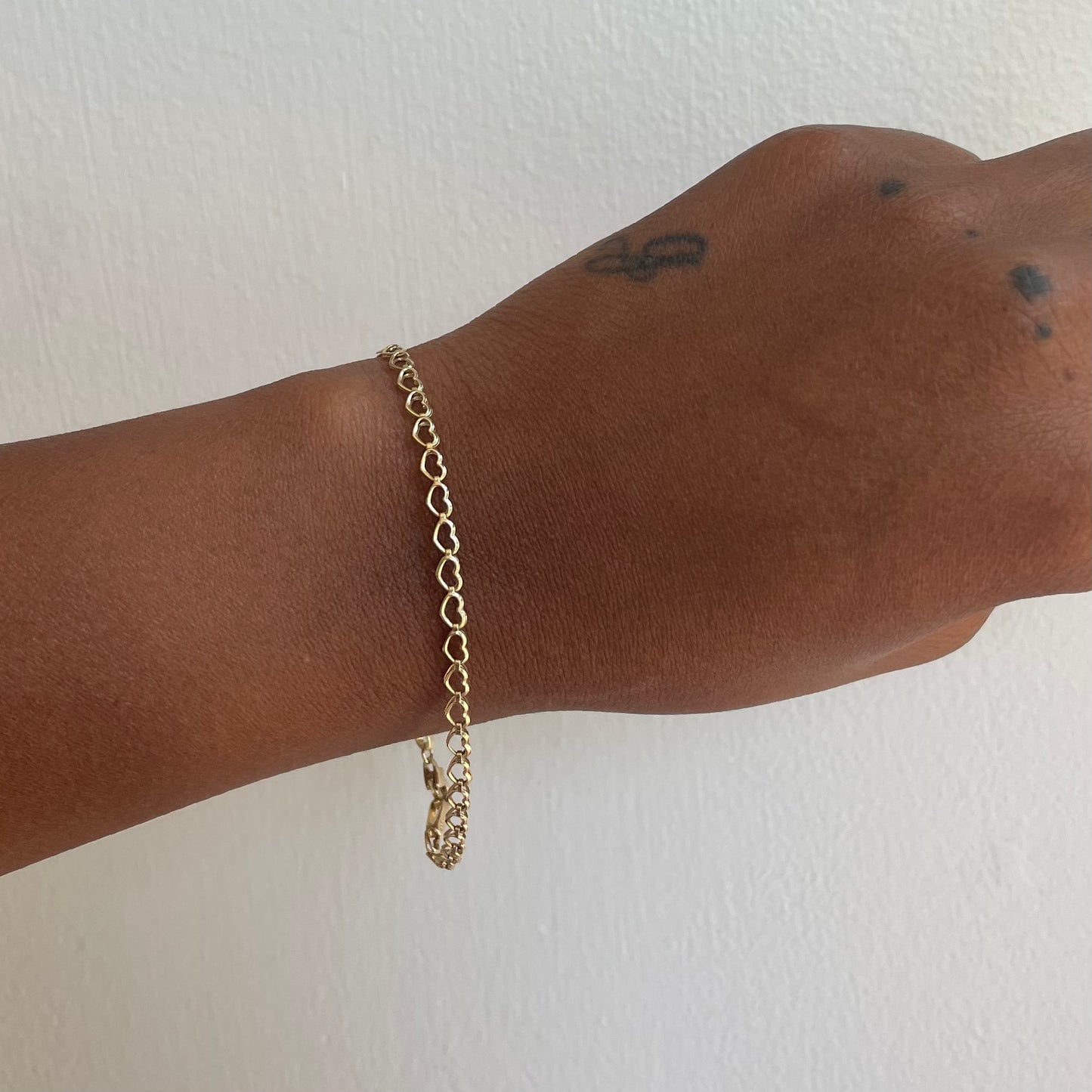 14k Heart Bracelet