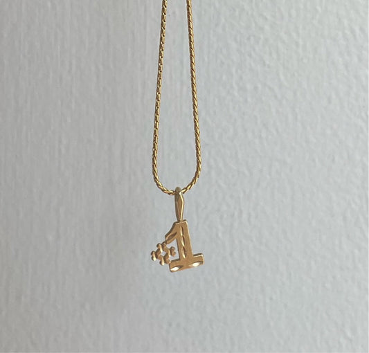 14k “#1” Charm